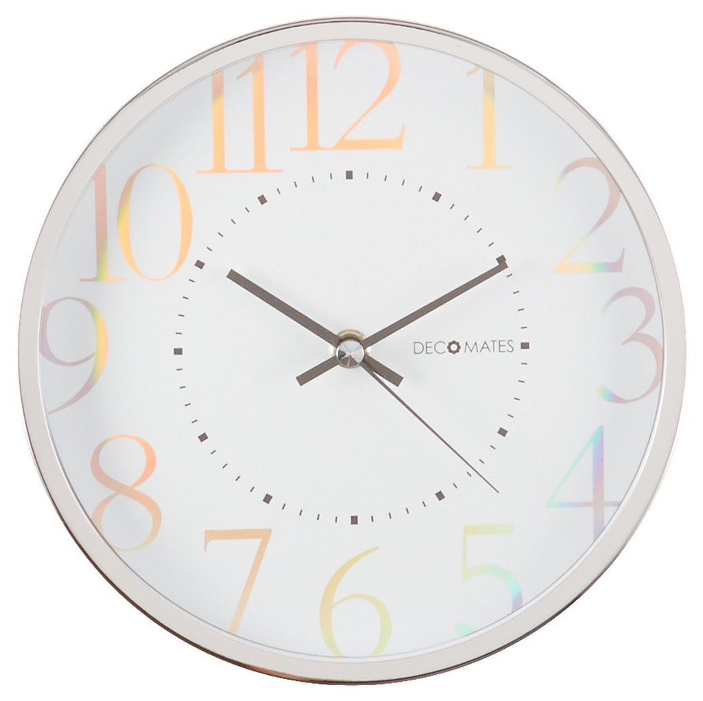 DecoMates 7" Silent Wall Clock White