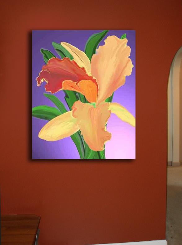 Pick "Bantham Orchid" Canvas Installed