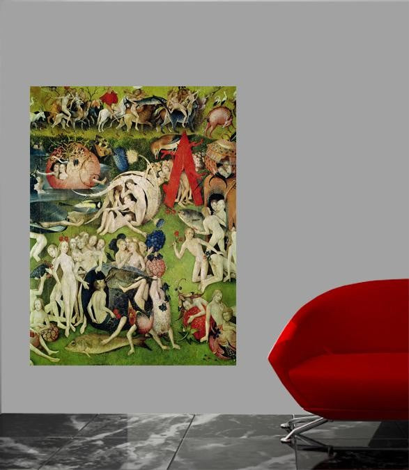 Bosch "The Garden of Earthly Delights" (16th) Glossy Poster