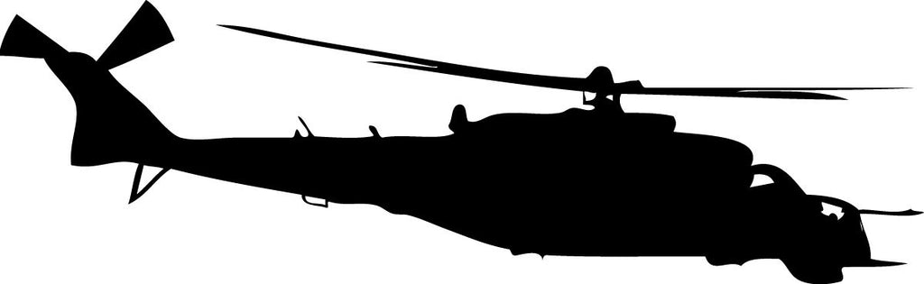 Haynes Silhouette Helicopter VII Wall Decal Cutout