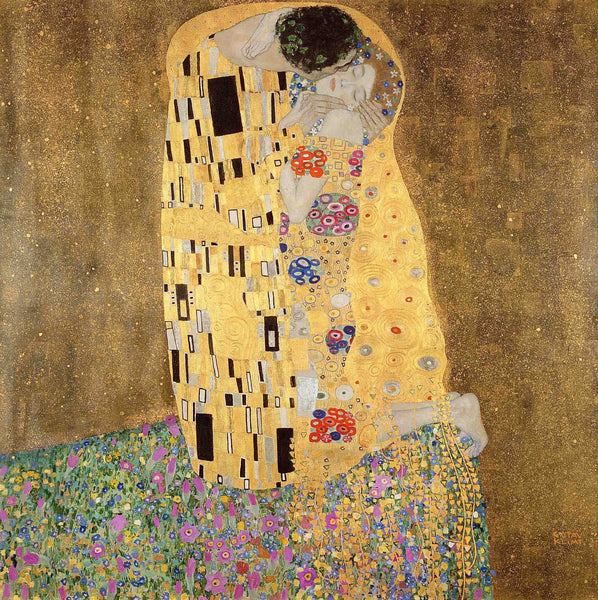 Klimt "The Kiss" (1907) Glossy Poster