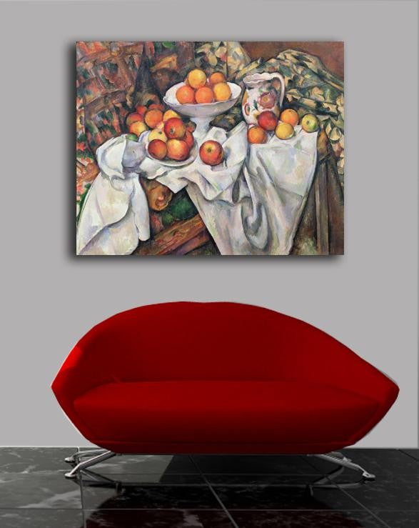 Cezanne "Apples and Oranges" (19th) Canvas Installed