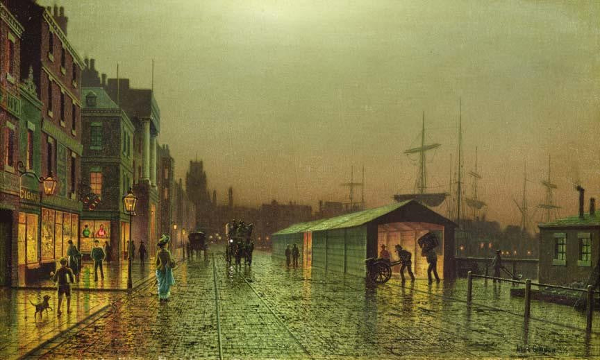 Grimshaw "Liverpool Docks" (19th) Wall Decal