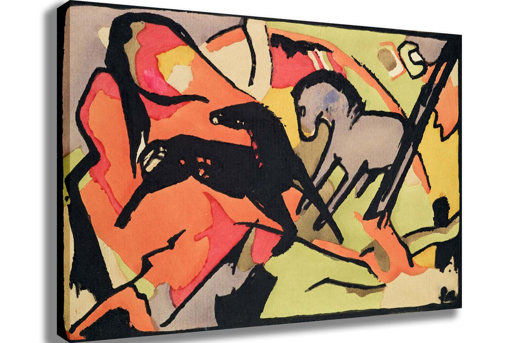 Marc "Two Horses" (1911) Canvas Printed