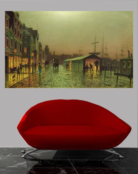 Grimshaw "Liverpool Docks" (19th) Wall Decal