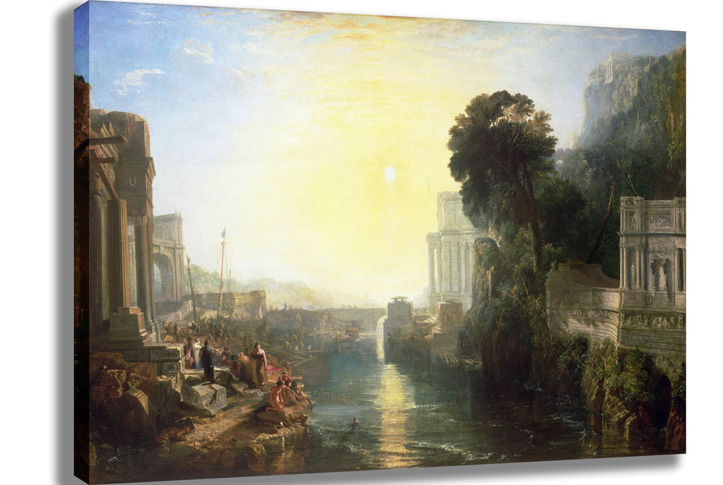 Turner "The Rise of the Carthaginian Empire" (1815) Canvas Printed