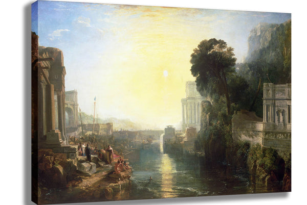 Turner "The Rise of the Carthaginian Empire" (1815) Canvas Printed