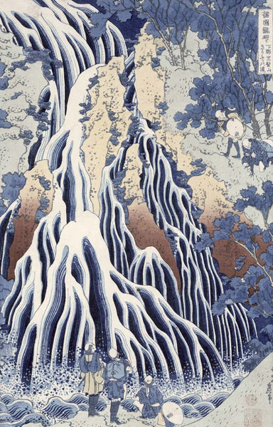 Hokusai "Kirifuri Fall on Kurokami Mount" (19th) Wall Decal