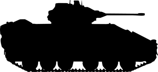 Haynes Military Tank III Silhouette Wall Decal Cutout