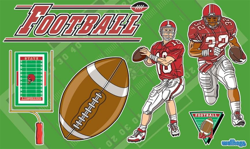 Schmelter Football Wall Decal Cutout Package