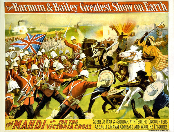 Buell "Barnum & Bailey" 1897 Mahdi Glossy Poster