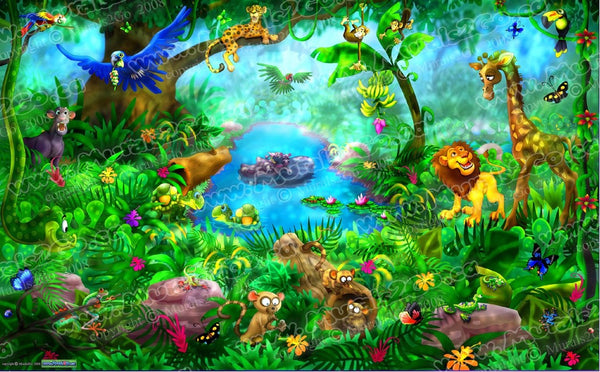 Murals2Go Jungle Glossy Poster