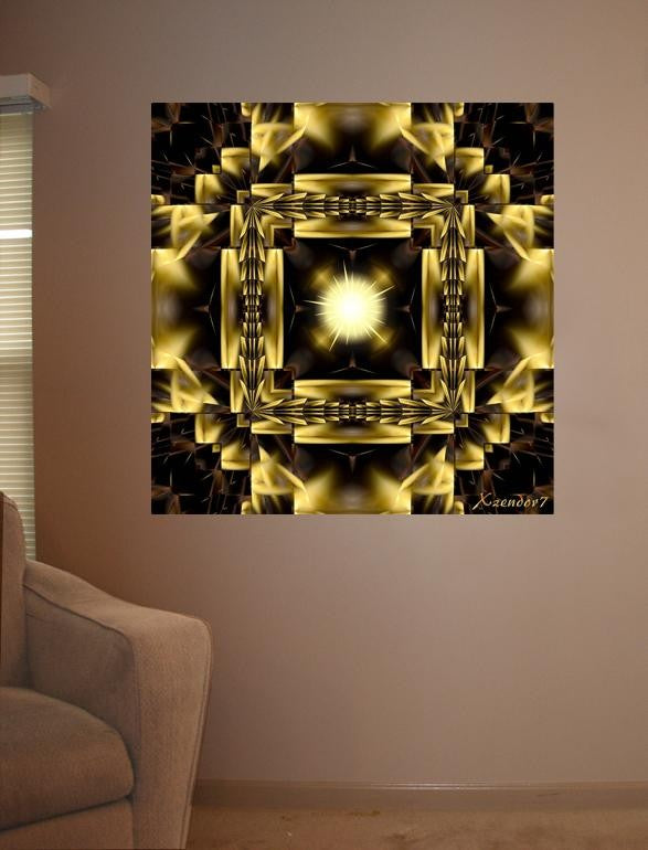 Xzendor7 "Golden Terrace of Light" Wall Decal