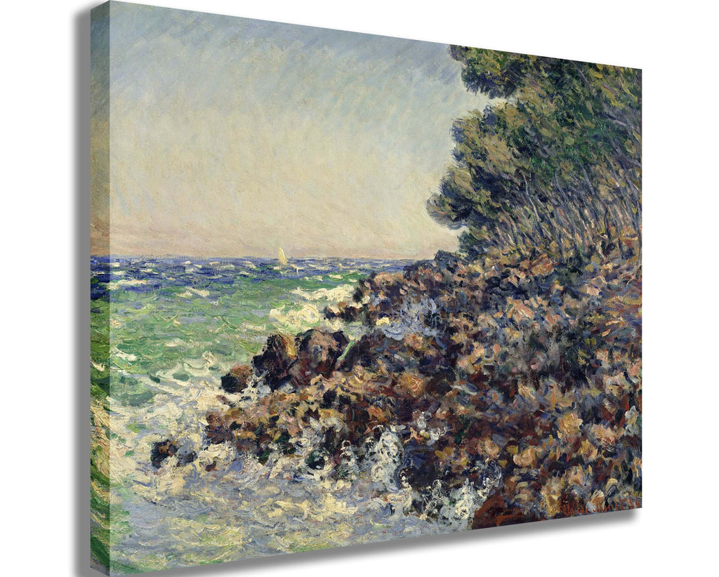 Monet "Cap Martin" (1884) Canvas Printed