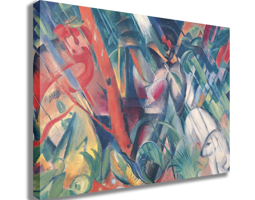 Marc "In the Rain" (1912) Canvas Printed