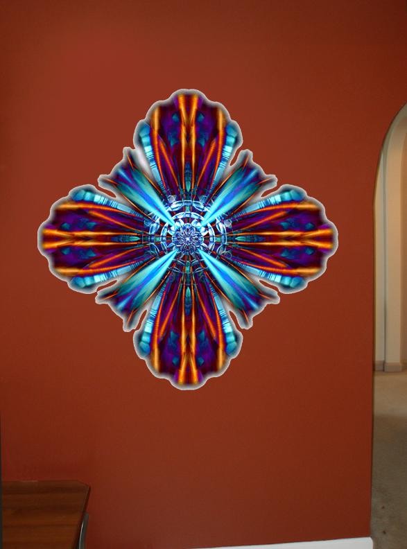 Xzendor7 "Satin Wings of Hyperian Blue EvEh" Wall Decal