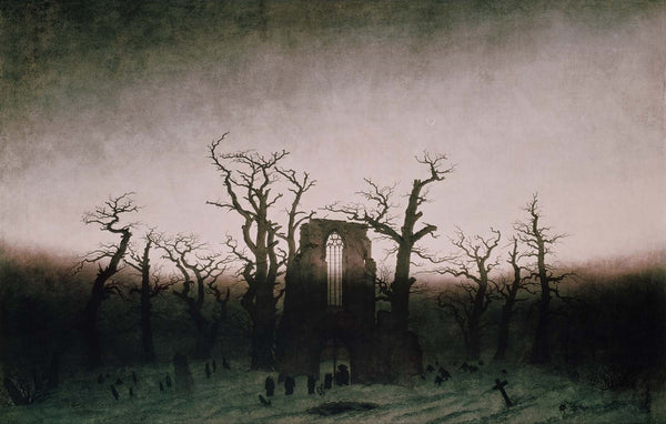 Friedrich "Abbey in the Oakwood" (1810) Wall Decal