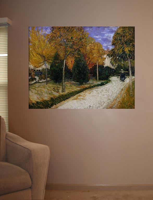 van Gogh "Path in the Park at Arles" (1888) Wall Decal