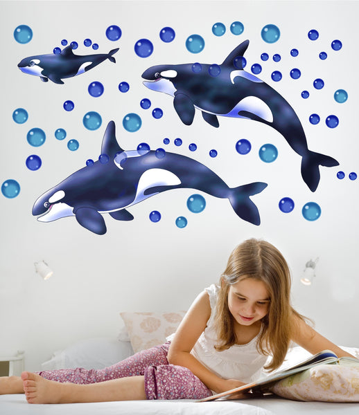 Murals2Go Orca Multi-Pack Wall Decals