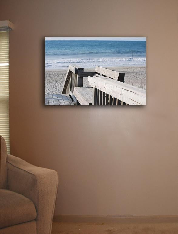 Clark Beach Wall Canvas Installed