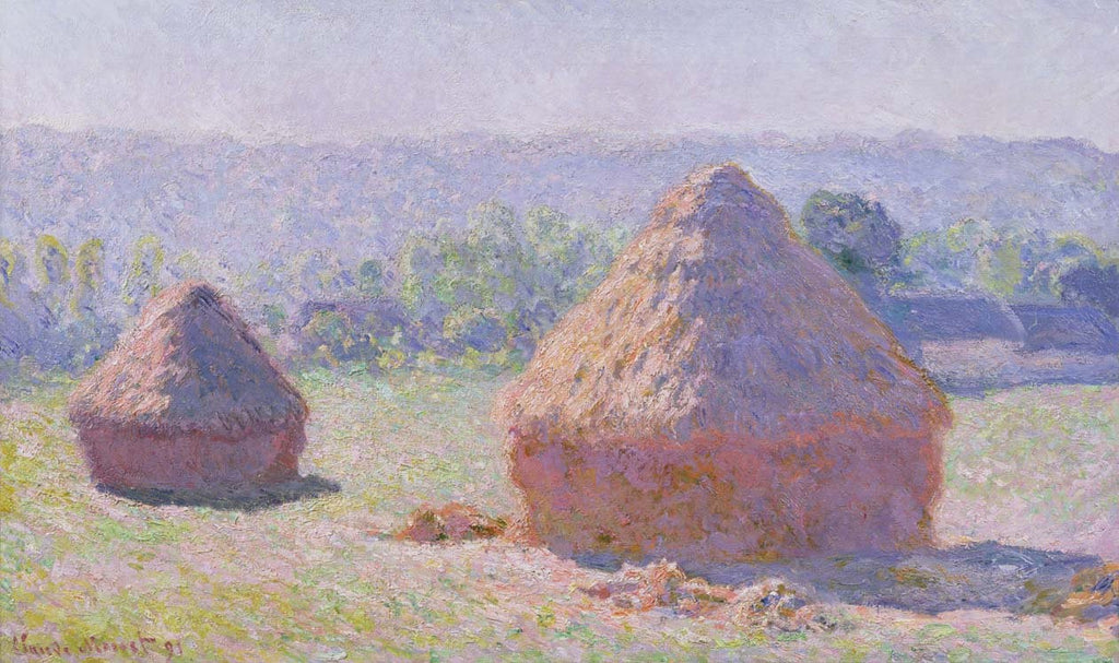 Monet "The Haystacks" (1891) Wall Decal