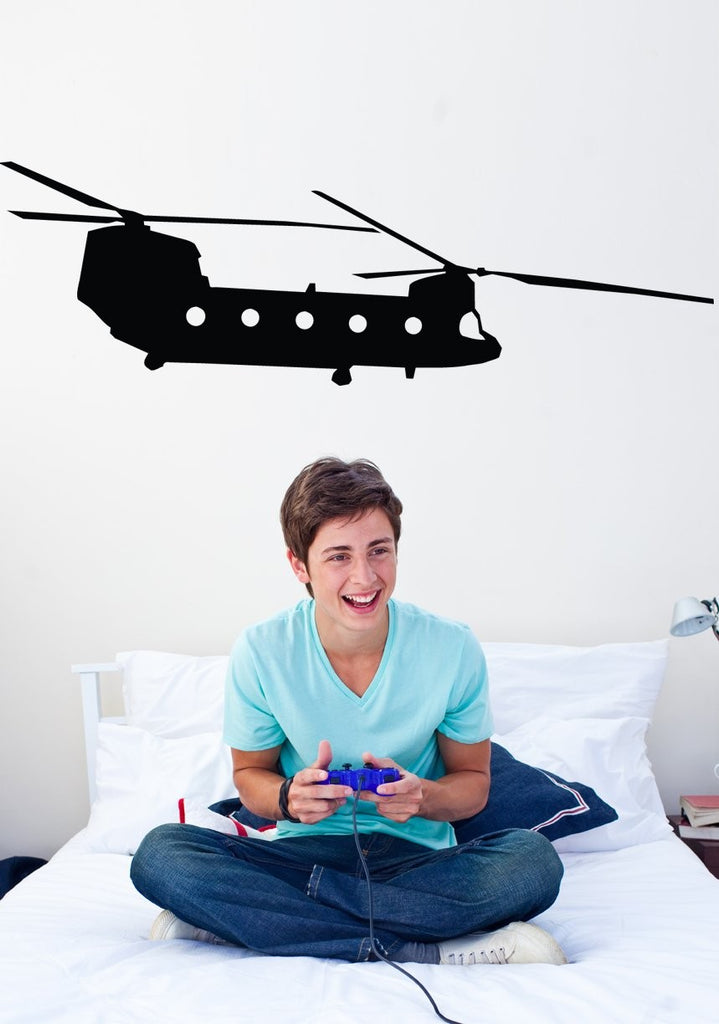 Haynes Silhouette Helicopter XII Wall Decal Cutout