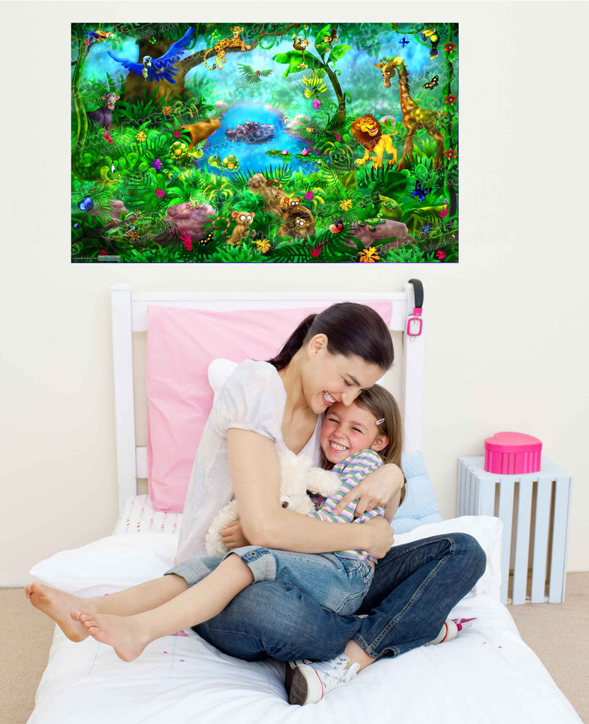 Murals2Go Jungle Glossy Poster