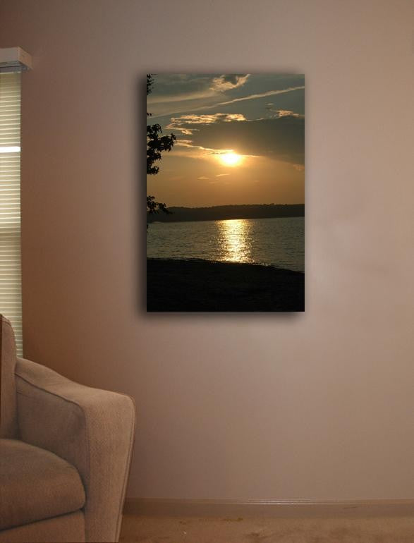 Guernsey Sunset II Canvas Installed
