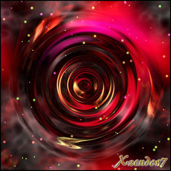 Xzendor7 "Ripples in Space Time" Glossy Poster