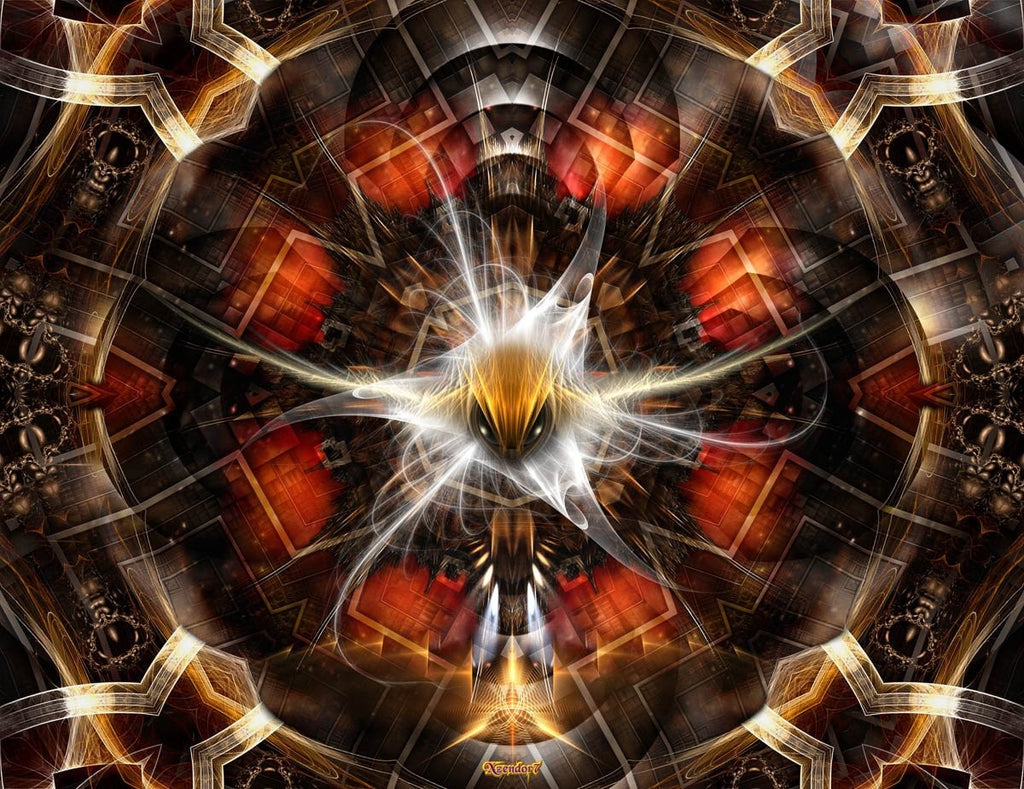 Xzendor7 "Flight of Fire" Glossy Poster