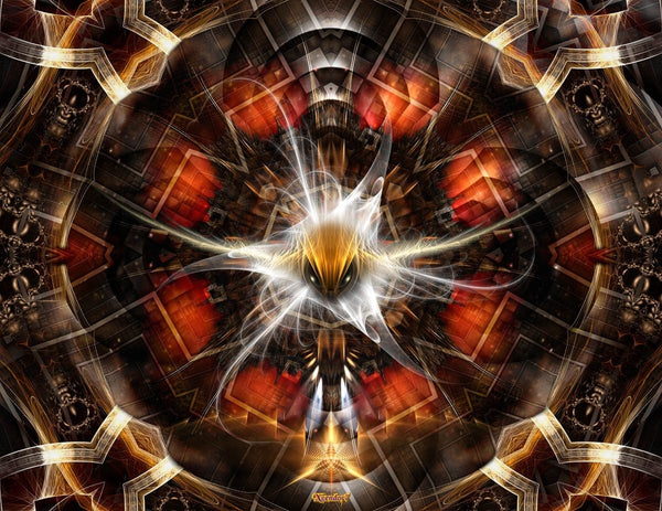 Xzendor7 "Flight of Fire" Glossy Poster