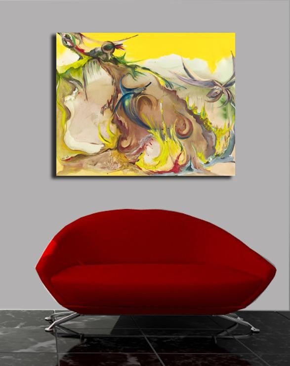 Yosi Amir XL Canvas Installed