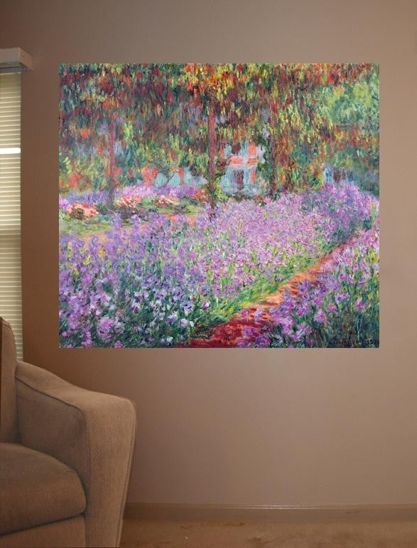 Monet "The Artist's Garden at Giverny" (1900) Wall Decal