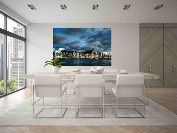 Brashear Hong Kong at Dusk Glossy Poster