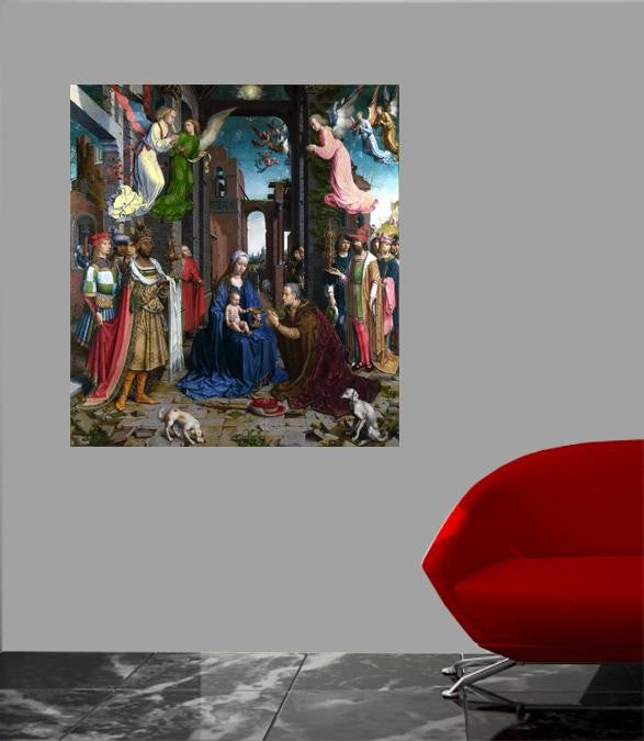 Gossaert "Adoration of the Kings" Glossy Poster