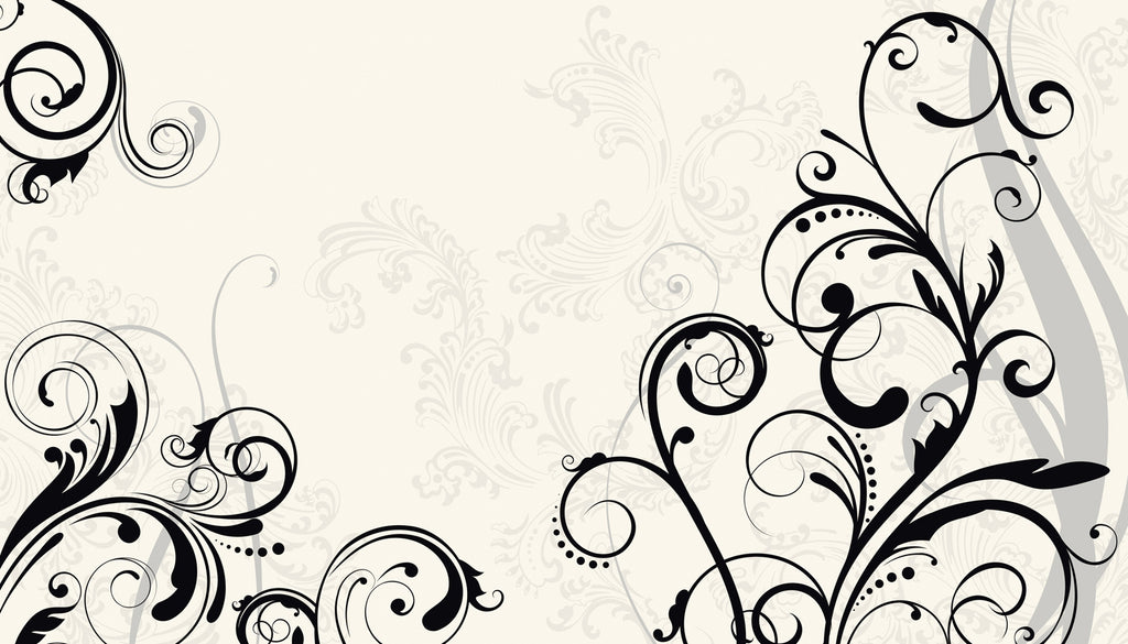 Elegant Scroll Prepasted Wall Mural 10.5'W x 6'H