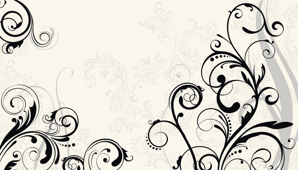 Elegant Scroll Prepasted Wall Mural 10.5'W x 6'H