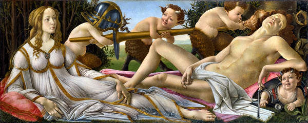 Botticelli "Venus and Mars" (1483) Glossy Poster