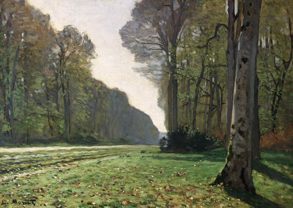 Monet "The Road to Bas-Breau" (1865) Glossy Poster