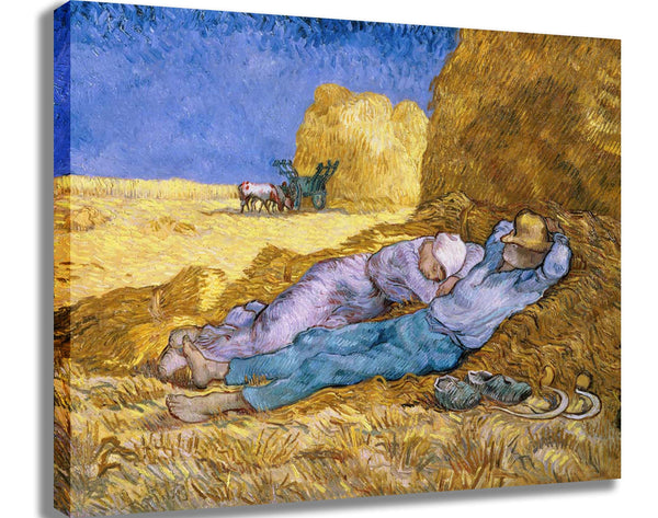 van Gogh "The Siesta After Millet" (1890) Canvas Printed