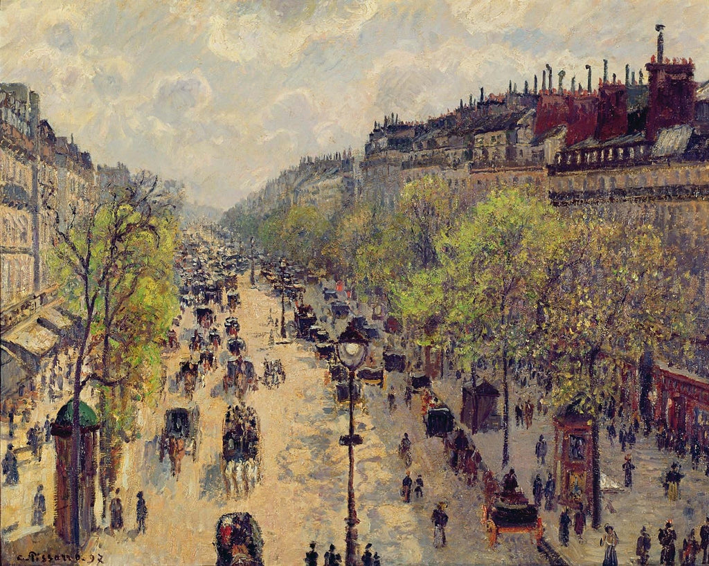 Pissarro "Boulevard Montmartre" (1897) Glossy Poster
