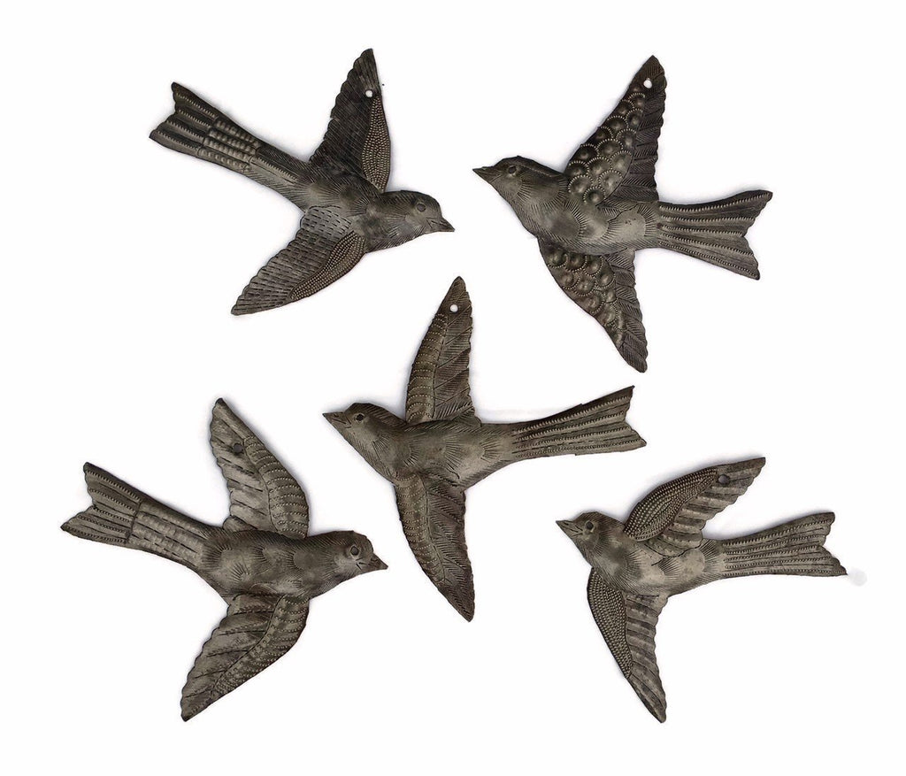 Haitian Hummingbirds Wall Art (Set of 5) 5"x6"