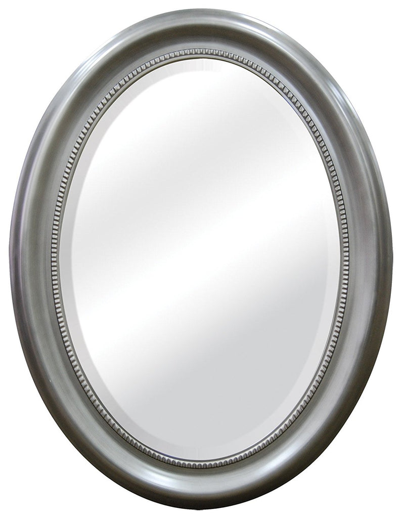 MCS Oval Mirror, 22.5" x 29.5" Nickel