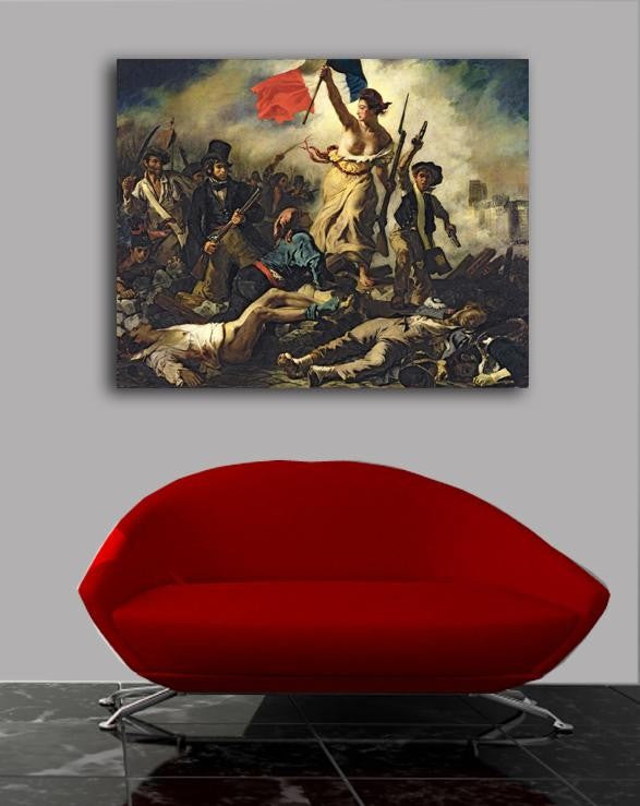 Delacroix "Liberty Leading the People" (1830) Canvas Installed