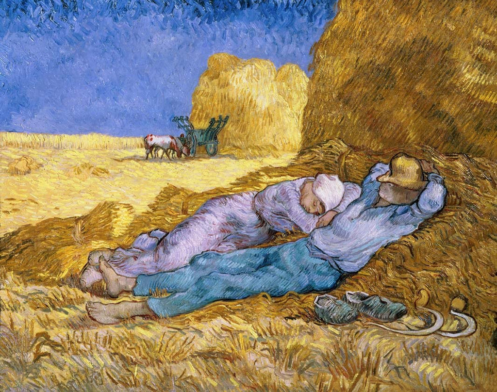 van Gogh "The Siesta After Millet" (1890) Glossy Poster