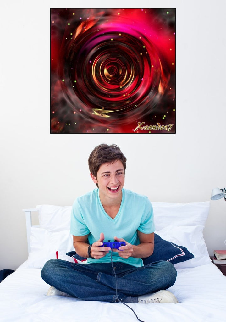 Xzendor7 "Ripples in Space Time" Glossy Poster