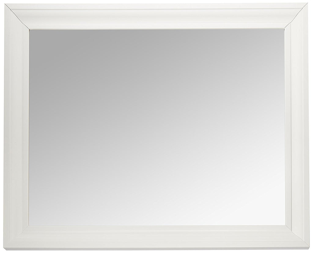 MCS Rectangular Wall Mirror, 26.5"x32.5" White