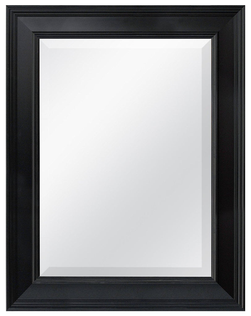 MCS Beveled Mirror, 21.5"x27.5" Black