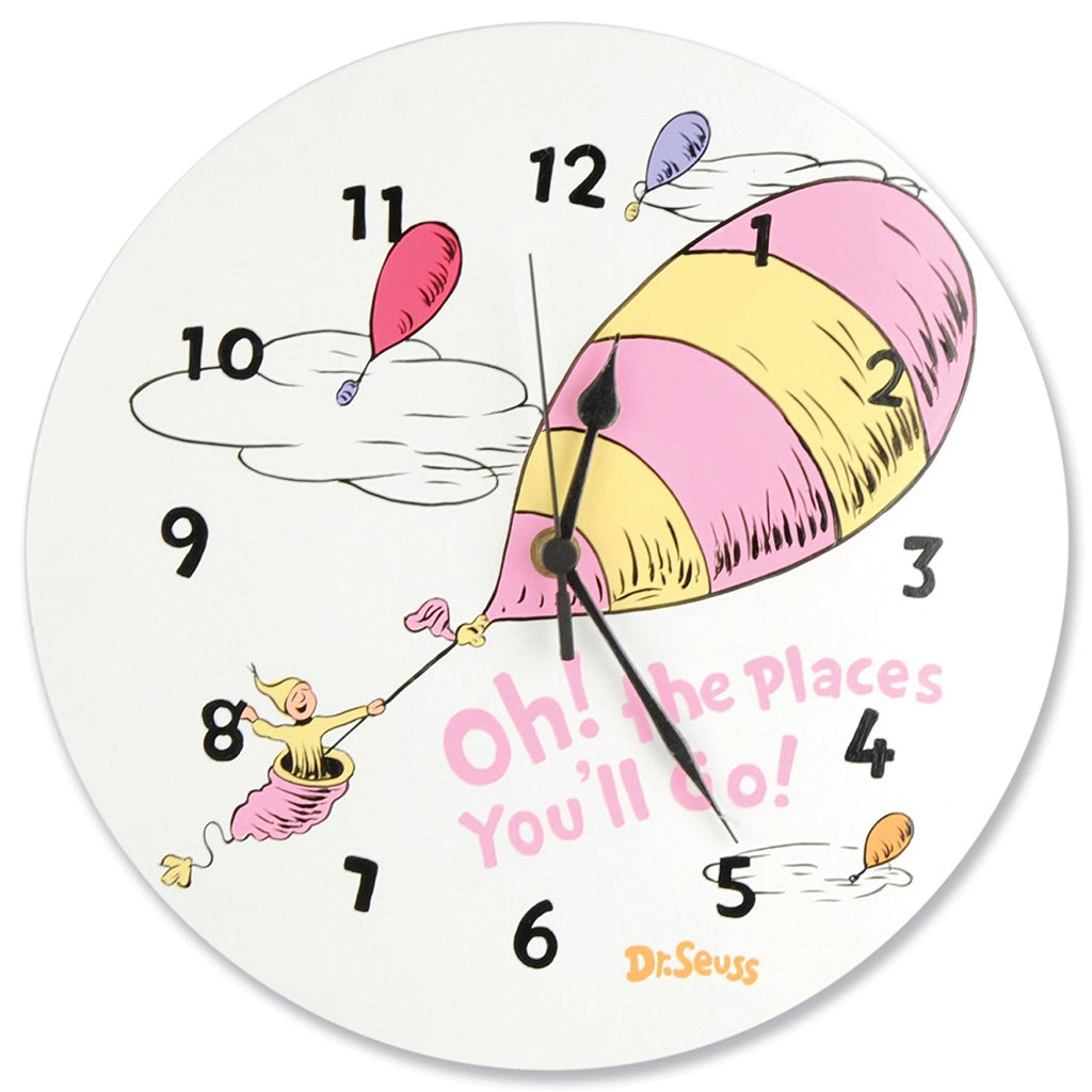 Trend Lab Dr.Seuss Wall Clock Places Girl
