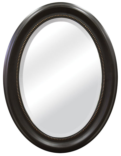 MCS Oval Mirror, 22.5" x 29.5" Black